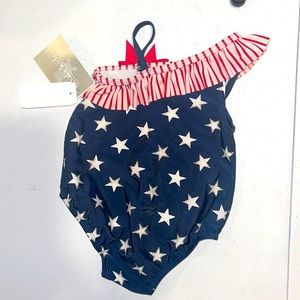 Red, White & Blue bathing suit. Perfect for 4th of July 🇺🇸